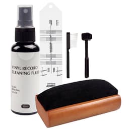 BLU LP Schoonmaakset met Protractor - 6-in-1 kit - Vinyl Cleaning Kit - Platenborstel - Platenreiniger - Antistatisch - LP Borstel - Platen Schoonmaakset - Vinyl Borstel - Vinyl Reiniger - LP Reiniger — thumbnail 1
