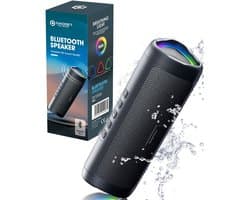 X-Go Bluetooth Speaker - Tot 24 uur Muziek - RGB verlichting - IPX5 Waterproof - Draadloze Muziek Box - Partybox - Geluidsbox