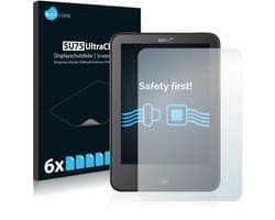 Savvies - Screenprotector voor Tolino Vision 4 HD - Folie Beschermfolie transparant 6 Stuks