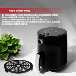 Core® Mini airfryer - Airfryer - Airfryer klein - Zwart - ‎27cm x 27cm x 32cm — thumbnail 2