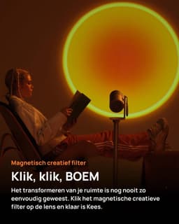 MELVRA Draagbare Beamer - Projector - Google TV met Netflix - 360° Verstelbare Standaard - 2,5 Uur Speeltijd - 12W Harman Kardon - Buitenshuisbeamer - WiFi & Bluetooth - Inclusief Filter — thumbnail 2