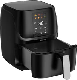 Aura® Airfryer XXL - Mini-oven - Heteluchtfriteuse - 3L - 8 Programma's - Zwart - ‎33cm x 31cm x 25cm — thumbnail 4