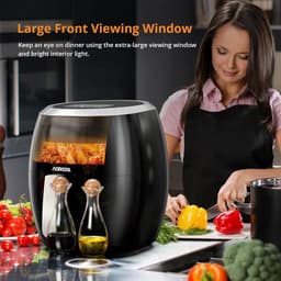Air Fryer 8L XL, 1800 W, multifunctioneel, 8 automatische programma's,zwart — thumbnail 2