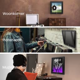Lost In Music Vinyl Wissellijst - LP Lijst voor aan de Muur - LP Houder - Zwart - Inclusief Bevestigingsmateriaal — thumbnail 5