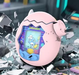 Allecto- beschermhoes voor Tamagotchi Paradise - siliconen stootvaste case cover - ultradun - geen geur - siliconen hoes - roze - geschikt voor Tamagotchi Paradise — thumbnail 2