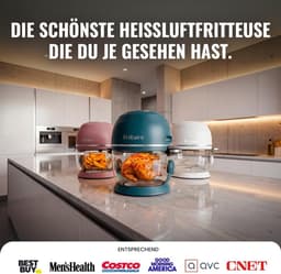 Heteluchtfriteuse - Airfryer - Gezond Frituren - Automatische Uitschakeling - 48 Liter - Wit — thumbnail 5