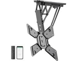 Gemotoriseerde Plafondbeugel voor Televisie 23-55 Inch - Kantelbaar en Smart Home Bediening