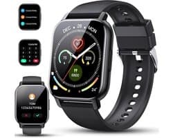 Smartwatch voor Dames en Heren met Telefoonfunctie - 1.95 inch HD Touchscreen & IP68 Waterdicht Fitnesshorloge