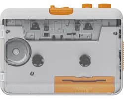 Draagbare Walkman - Cassette Speler - Cassettespeler - Draagbare cassetterecorder - mono-/twee-kanaals USB-cassetterecorder - zet de cassette om in MP3/CD-converter via USB - compatibel met laptops en pc's met 3,5 mm hoofdtelefoonaansluiting