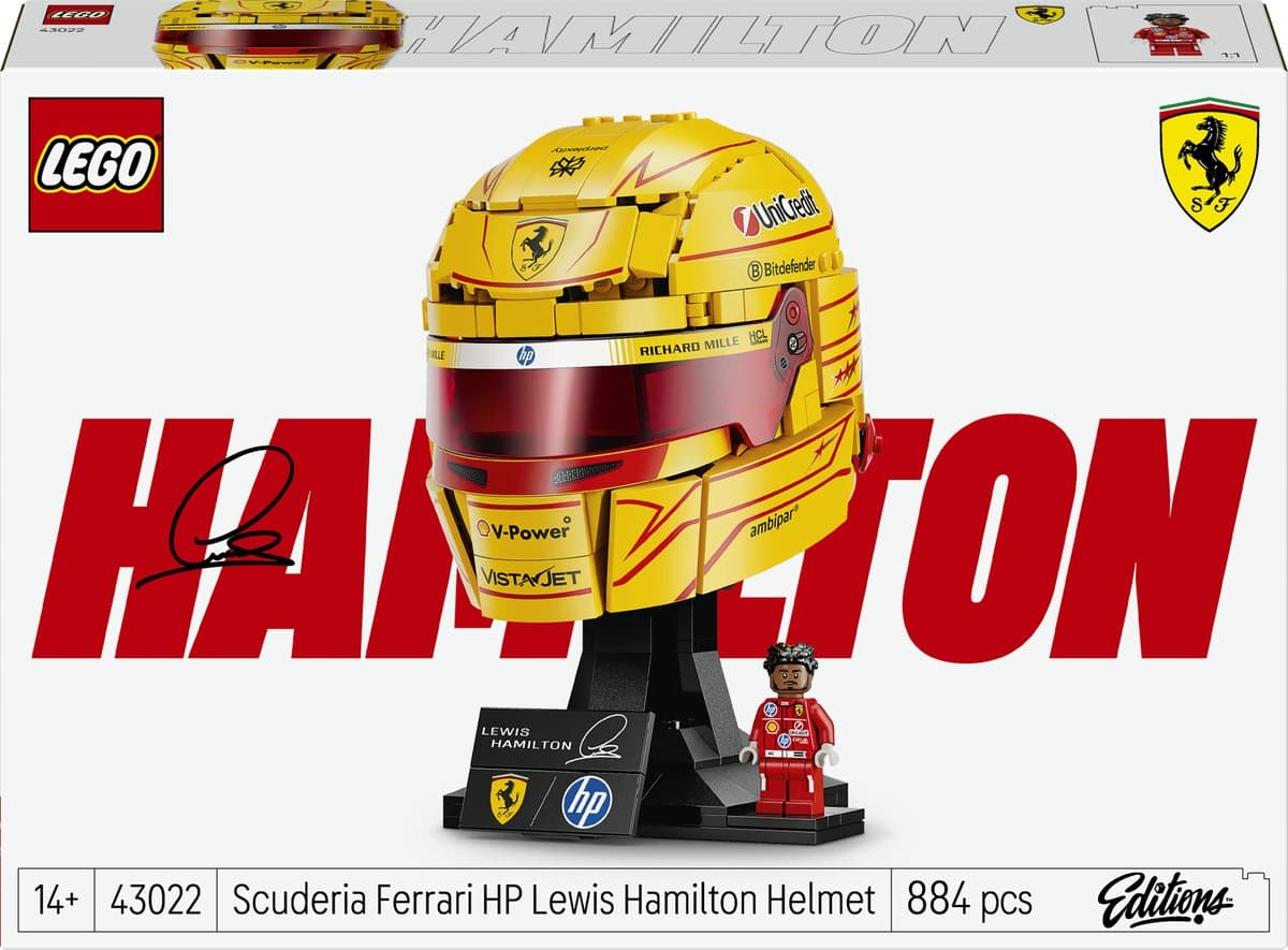 LEGO Editions Scuderia Ferrari HP helm van Lewis Hamilton 43022 — afbeelding 1