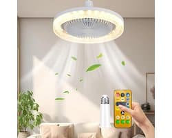 Plafondventilator met verlichting, stille plafondventilator met verlichting en afstandsbediening, plafondventilator met verlichting (aromatherapie) — afbeelding 1