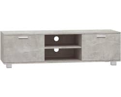 Tv-meubel - Mediabord Dressoir - Woonkamer Opbergen - Modern Design - 140x40x35 cm - Betongrijs