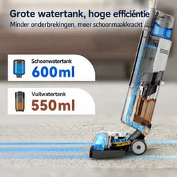 Jurrys Elektrische Stofzuiger - Vloerreiniger - Stofzuigapparaat - 3-in-1 - Nat en droog - Zelfreinigend - Afmeting 335×28.5×69 cm — thumbnail 4