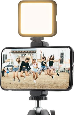 MOJOGEAR 64-LED Multi Color Mini videolamp - voor smartphone en camera - 2.000 mAh batterij - Zwart — thumbnail 9