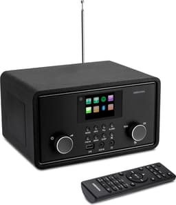 MEDION P85027 Internetradio (DAB Plus, FM-radio, Spotify Connect, WLAN, Bluetooth, Streaming, Equalizer, Kleurenbeeldscherm, USB, AUX, Wekker, Sluimerfunctie, Slaaptimer), MD88069, zwart — thumbnail 1