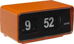Denver Retro Wekkerradio - FM Radio - Retro Flip van Cijfers - CR425 - Oranje — thumbnail 1