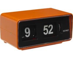 Denver Retro Wekkerradio - FM Radio - Retro Flip van Cijfers - CR425 - Oranje
