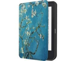 Hoes Geschikt voor Kobo Clara 2E - E-reader Hoesje Bescherm Hoesje Case Sleep Cover - Hoes Geschikt voor Kobo Clara 2E Hoesje - Bloesem