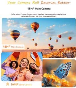 CUBOT A50 Smartphone - 20GB RAM - 128GB ROM - 6,58" - Android 16 - 5000 mAh - NFC - GPS - Blauw — thumbnail 5