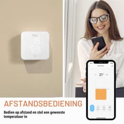 WLAN-thermostaat voor airconditioners en lucht-warmtepompen, afstandsbediening, spraakbediening, thermometer en hygrometer — thumbnail 5