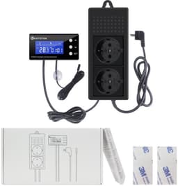 Dimmer Thermostaat Reptiel Terrarium Verwarming met Dag Nacht Timer, Digitaal Thermostaat Stopcontact Stekker Dimmen PID Temperatuurregelaar Dimbare voor Aquarium Warmtelamp — thumbnail 4