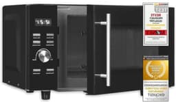 Magnetron met grill - Combimagnetron - Eten snel opwarmen - Flatbed zonder draaiplateau - 23 liter - Zwart — thumbnail 1