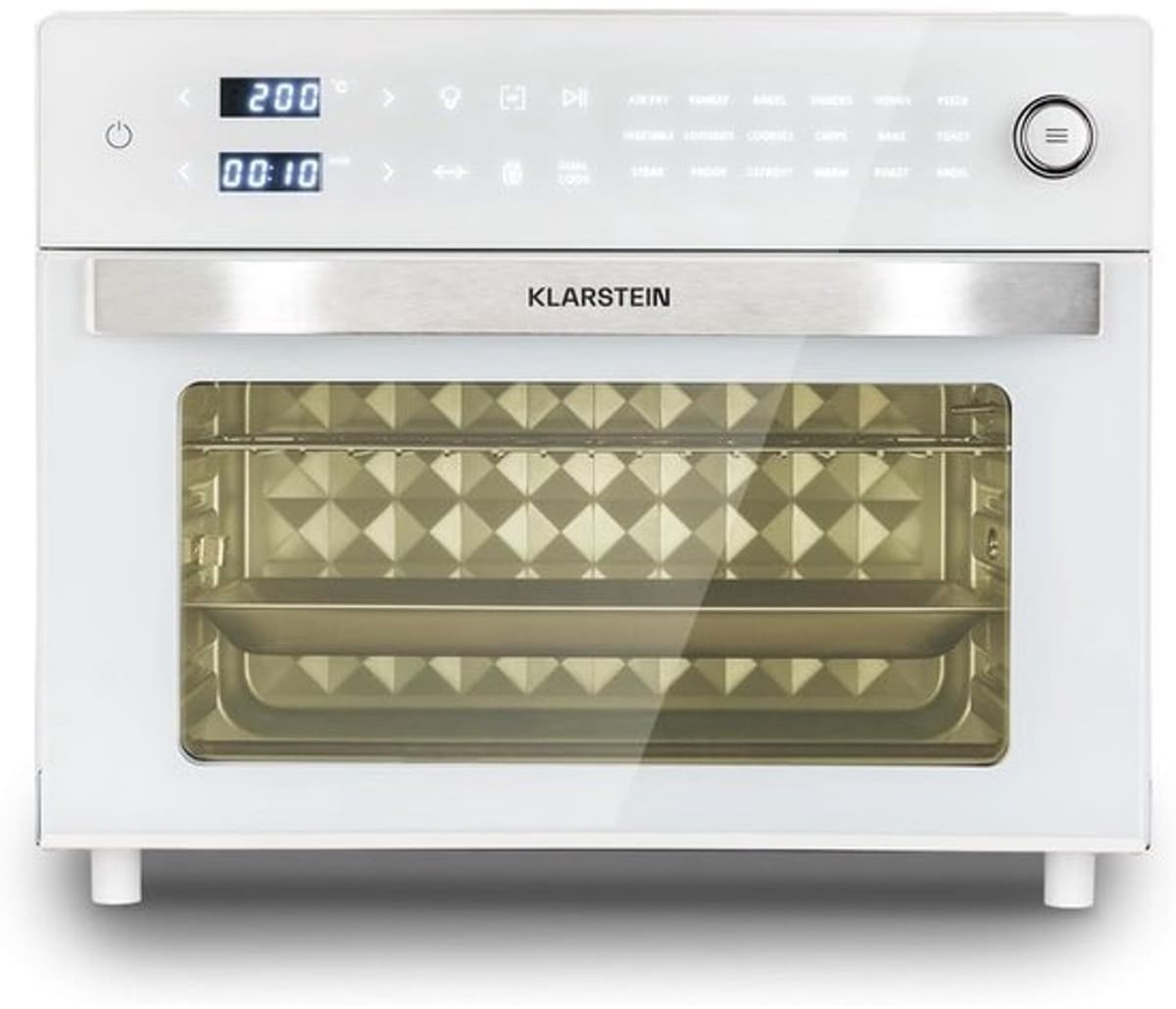 Heteluchtfriteuse XXL - Airfryeroven - Grote maaltijden bereiden - 18 programma's en dubbel koken - 30 liter capaciteit - Wit — afbeelding 1