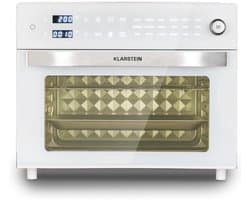 Heteluchtfriteuse XXL - Airfryeroven - Grote maaltijden bereiden - 18 programma's en dubbel koken - 30 liter capaciteit - Wit
