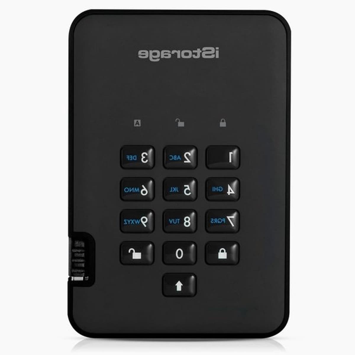 Externe SSD - Draagbare gegevensopslag - Bestanden beveiligen - PIN-beveiligd - 512 GB - Zwart — afbeelding 1