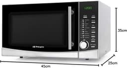 Grillmagnetron 34 Liter met 9 Programma's en Ontdooifunctie - 1000W — thumbnail 3