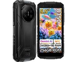 DOOGEE Fire 3 Ultra Robuuste Smartphon 24GB(6+18) RAM 256GB ROM Zwart