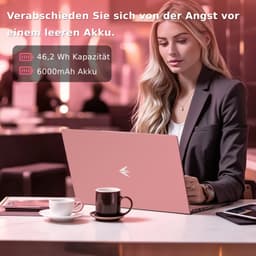 Auusda-3250C laptop-15,6 inch-8 GB RAM-512 GB SSD-Met muis-Roze — thumbnail 4