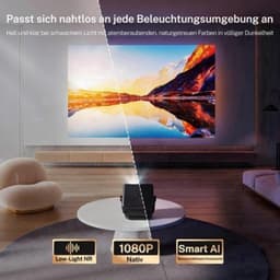 Beamer Intelligente Projector - 1080p Natief - 800 ANSI Lumen - LCD - Draagbaar - Voor Gaming Onderwijs Thuisbioscoop Zakelijk — thumbnail 1