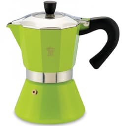 Merkloze Aluminium Moka Pot voor 6 Kopjes - Groen — thumbnail 1