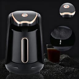 Turkse koffiemaker – Elektrische mokapot – Elektrisch koffiezetapparaat – Gemakkelijk thuis – 300 ml – 600 W – 220 V – Zwart — thumbnail 5
