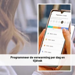 Thermostaat – wifi-verwarmingsthermostaat voor gasketel, intelligente app-bediening, compatibel met Alexa/Google, detectie van open ramen, programmeerbaar en wandgemonteerd, wit — thumbnail 5