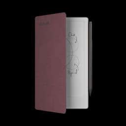 reMarkable Paper Pro met Marker Plus en Burgund Book Folio Hoes - digitaal notitieblok — thumbnail 1