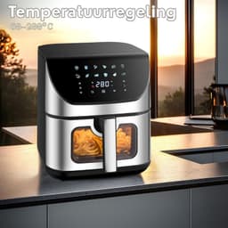 Zolvano® Heteluchtoven - Oven - Airfryer Oven -Zwart met grijs — thumbnail 5