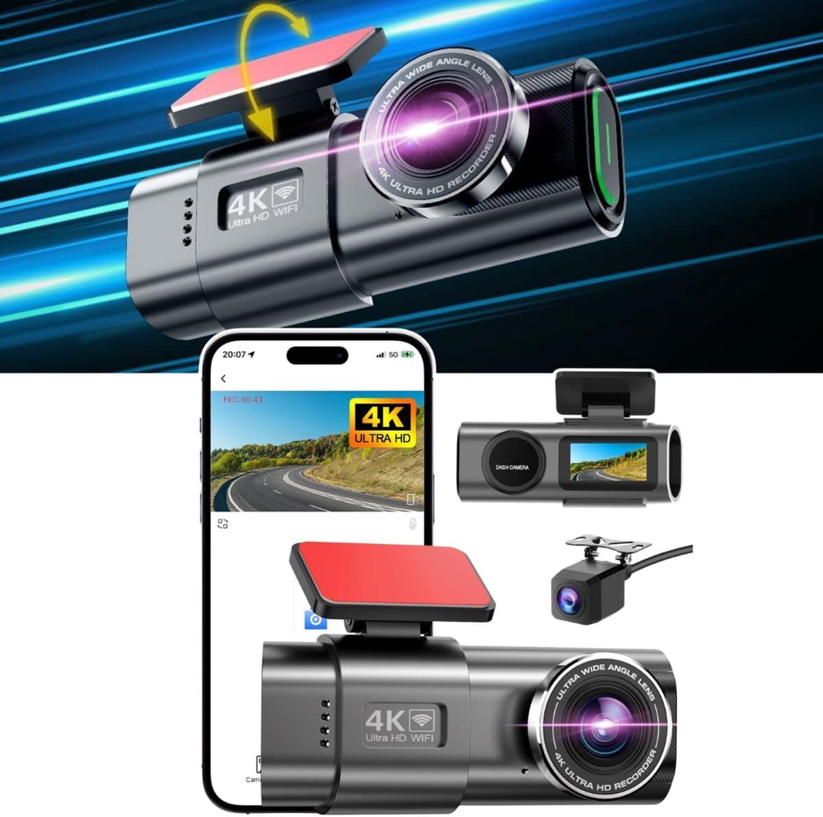 CRLYN® Dashcam Auto – Auto Camera – Dashcam — afbeelding 1