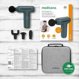 Mini Massagepistool - Spier Stimulator - Spierherstel Bevorderen - Slimme Modus - 126 x 5 x 147 cm - Zwart — thumbnail 5