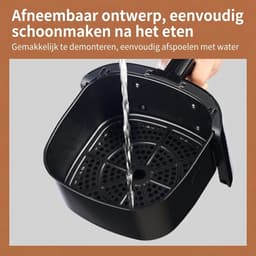 Airfryer 3,2L – Heteluchtfriteuse 1250W – Instelbare Tijd & Temperatuur – Antiaanbaklaag — thumbnail 4