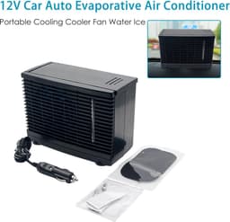 Draagbare airconditioning voor de auto, 12 V, draagbare ventilator voor de auto, stil, mini-ventilator voor auto, raam, lucht, ventilator — thumbnail 5