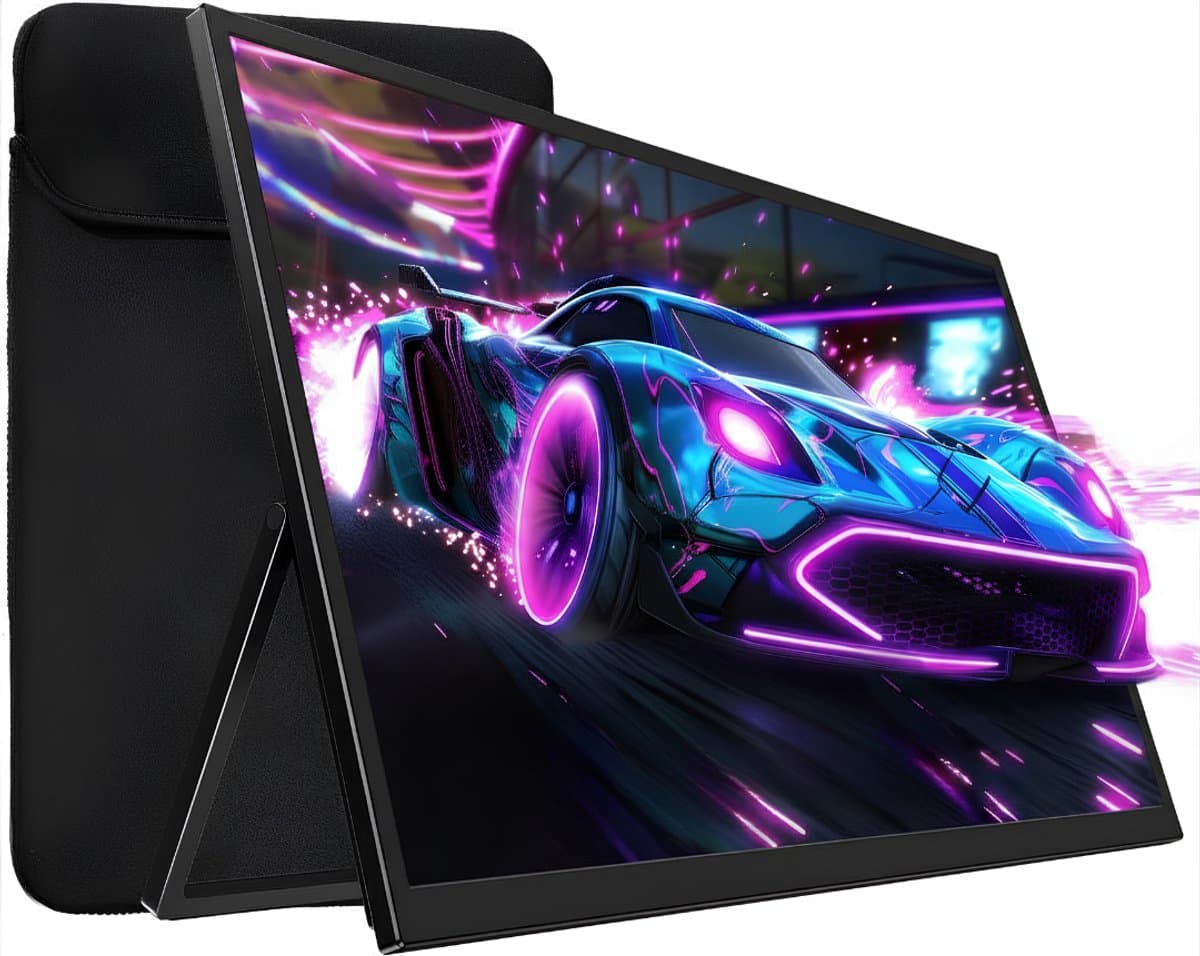 SP® Portable Monitor - Draagbaar Scherm - Draagbaar Gaming Scherm - Zwart - 25cm x 43cm x 2cm — afbeelding 1