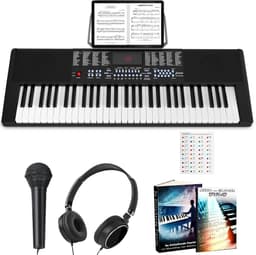 Finesse Keyboard Piano met Accessoires - 61 Keys - Digitale Piano - Elektrische Piano - Kind & Volwassene — thumbnail 1