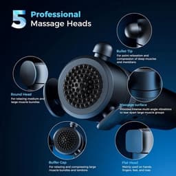 Massagepistool voor diepe weefselvibratie - Draagbare handtherapie voor spierontspanning — thumbnail 3