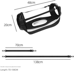 geschikt voor JBL Boombox3 draadloze Bluetooth-luidspreker beschermhoes van PU, crossbody opbergtas van EVA geschikt voor Ares-luidspreker. — thumbnail 2