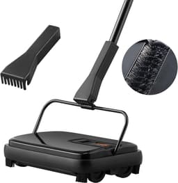 Roossentials tapijtveger - Handmatige tapijtveger - 7,87 in veegpad - 300 ml vuilnisbakcapaciteit - Met kam - Voor thuismatten, hardhouten, oppervlakken & houten vloeren — thumbnail 1
