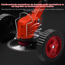 CRLYN® Grasmaaier Elektrisch - Grastrimmers met Accu - Rood — thumbnail 4
