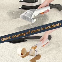 Zetelreiniger - Stofzuiger - Vacuum Cleaner - Tapijtreiniger - Handheld Spot Cleaner - 750W High Power - 15KPa - Vlekverwijderaar voor Toilet, Bankstellen en Meubels – 450W EU Plug — thumbnail 4