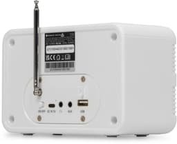 DAB radio - Audizio Badia - Kleine radio - Met Bluetooth, USB en AUX - Slaapkamer radio - Wit — thumbnail 4